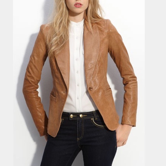 Wilsons Leather Jackets & Blazers - Wilson’s Camel Tan Leather Jacket Coat Blazer